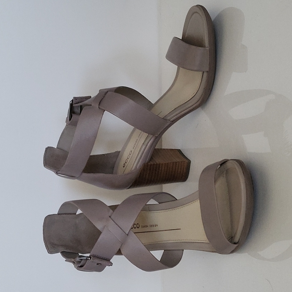 Ecco cross strap high heel sandals